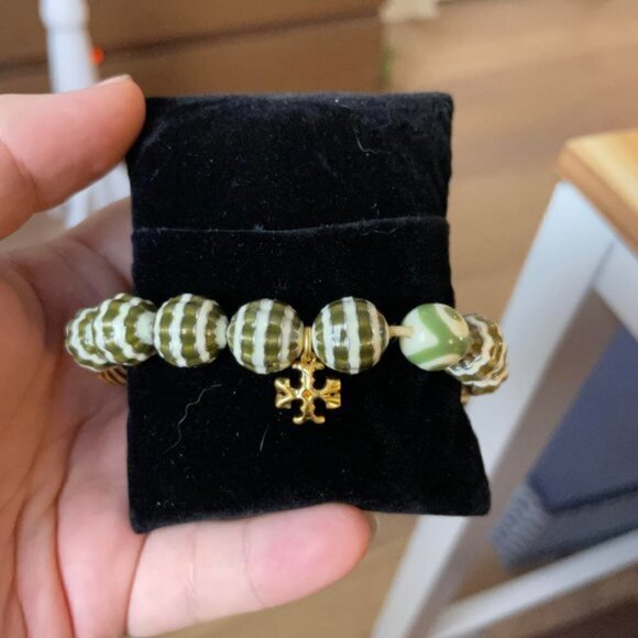 TORY BURCH Roxanne Multicolot Bead Tassel bracelet - Picture 6 of 8